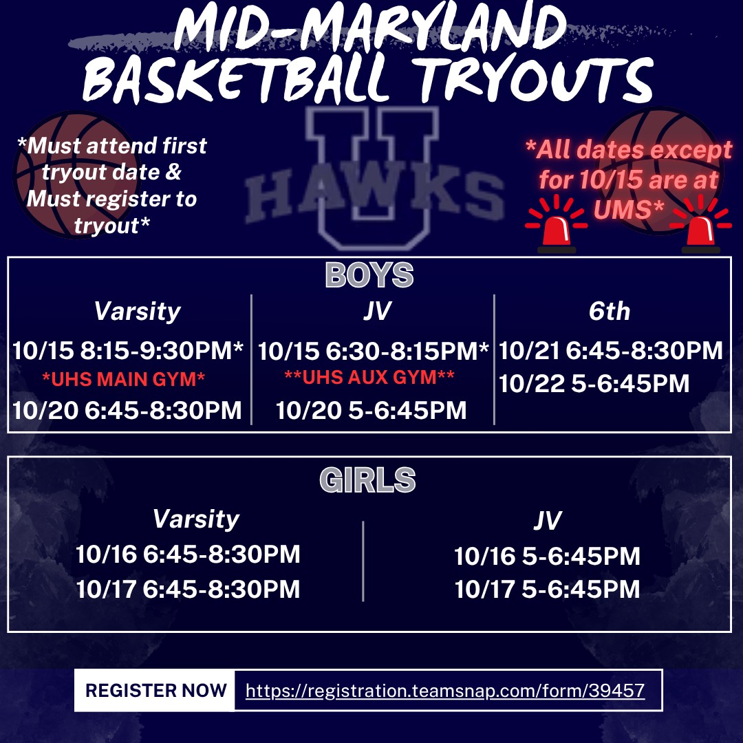 Urbana Mid Maryland Tryouts Urbana Mid Maryland Tryouts