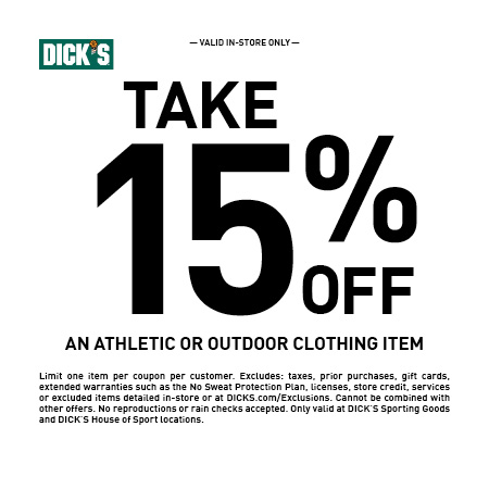 Dick's Coupon through 122026